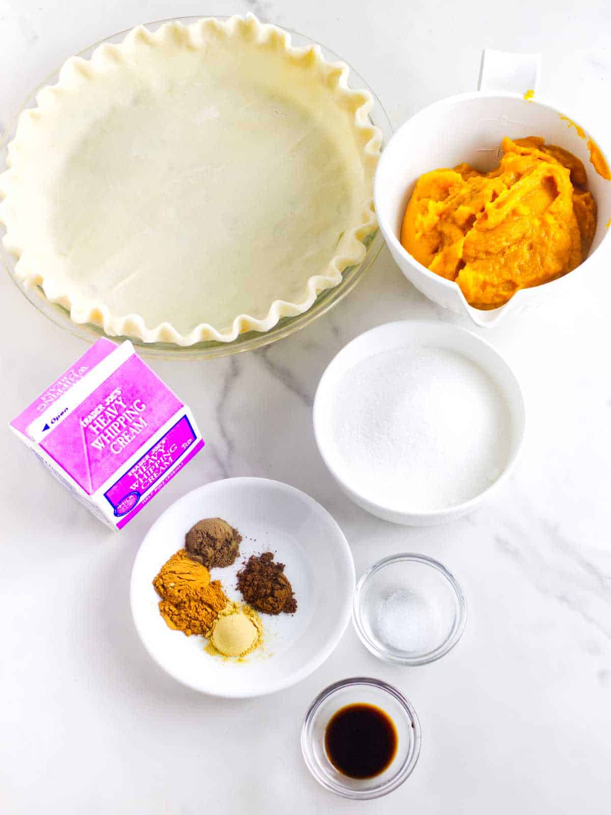 ingredients for pumpkin pie without evaporated milk.