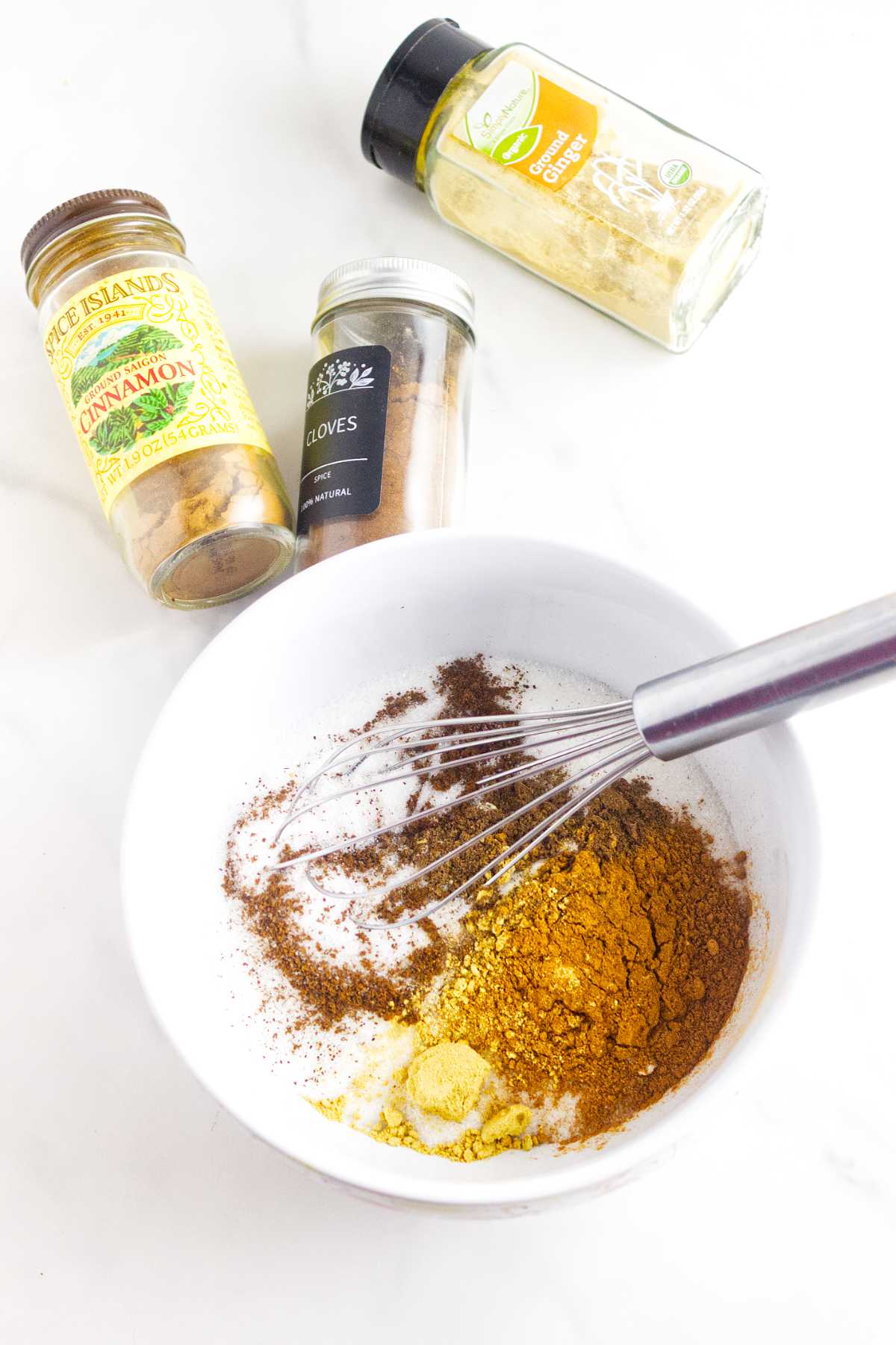 making pumpkin pie filling.