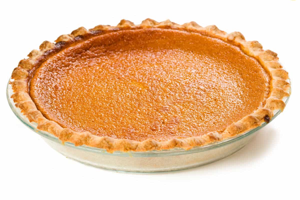 Fresh baked pumpkin pie.