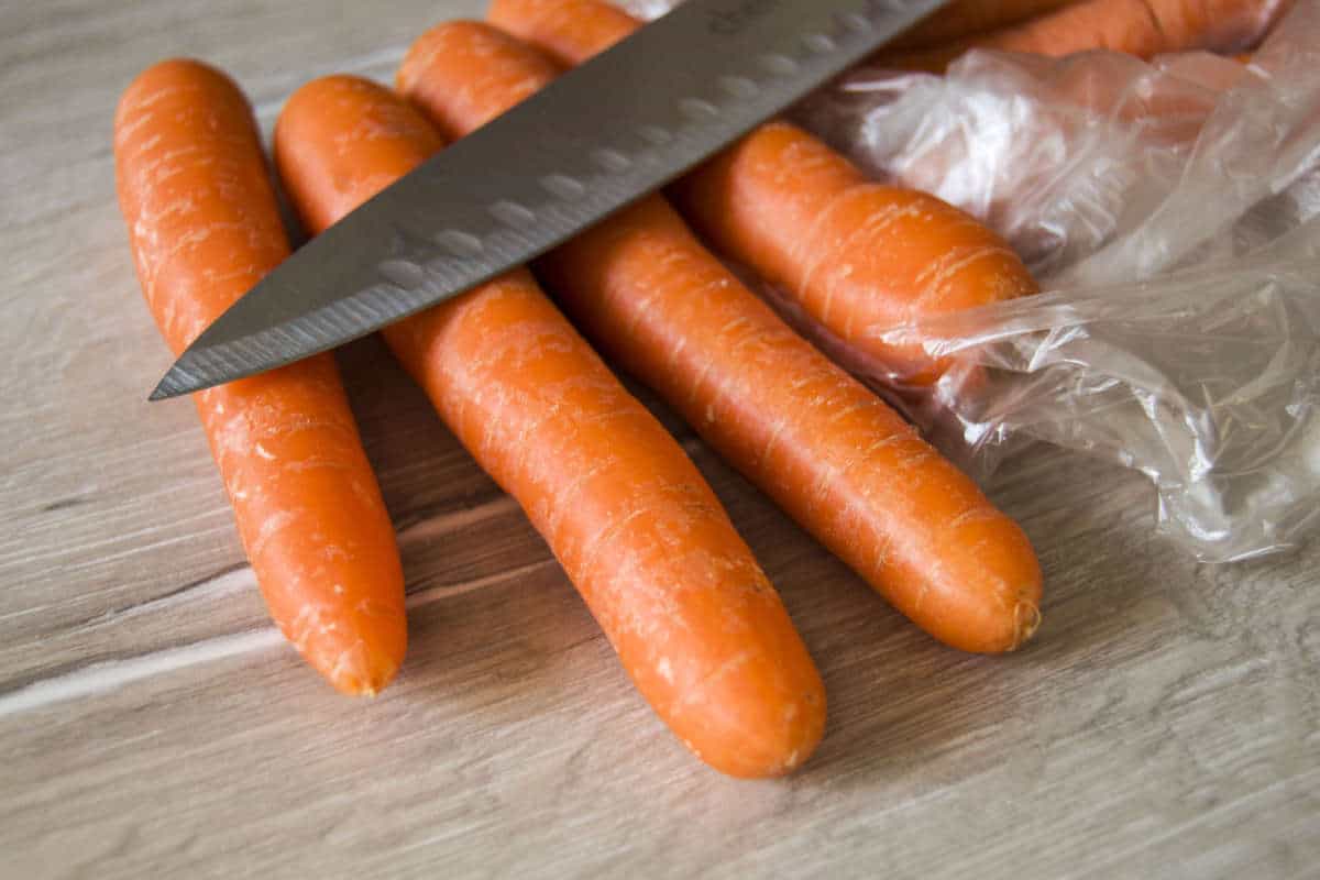 Ingredients for a carrot side dish.