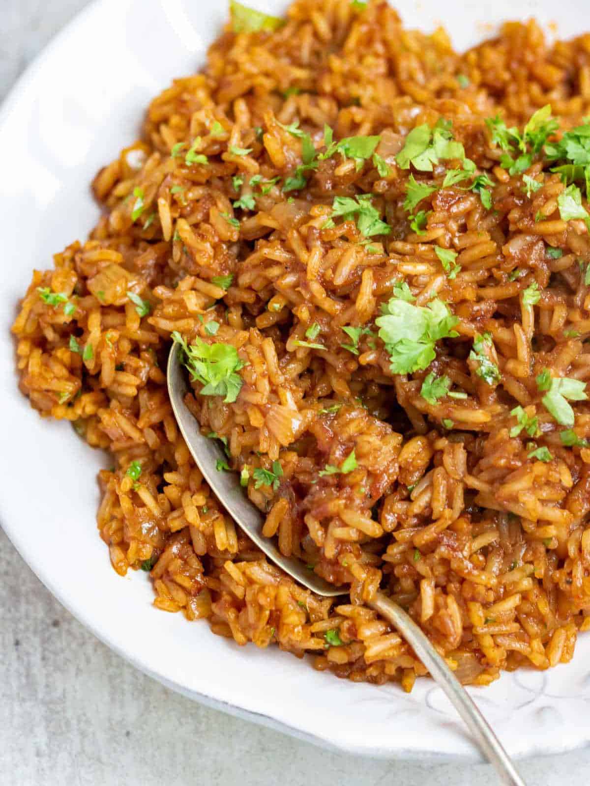 Texas Roadhouse seasoned rice, one pot rice meal.