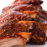grilled bbq pork ribs.