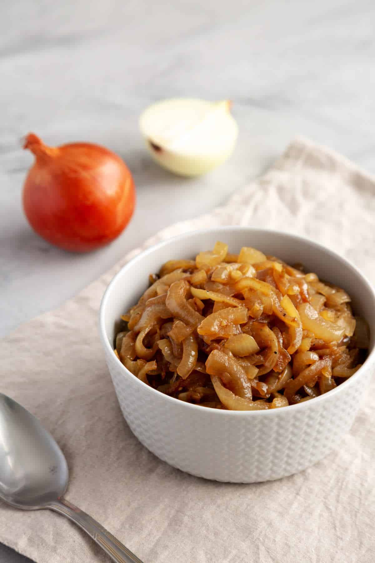 Caramelized Onions in a Bowl.
