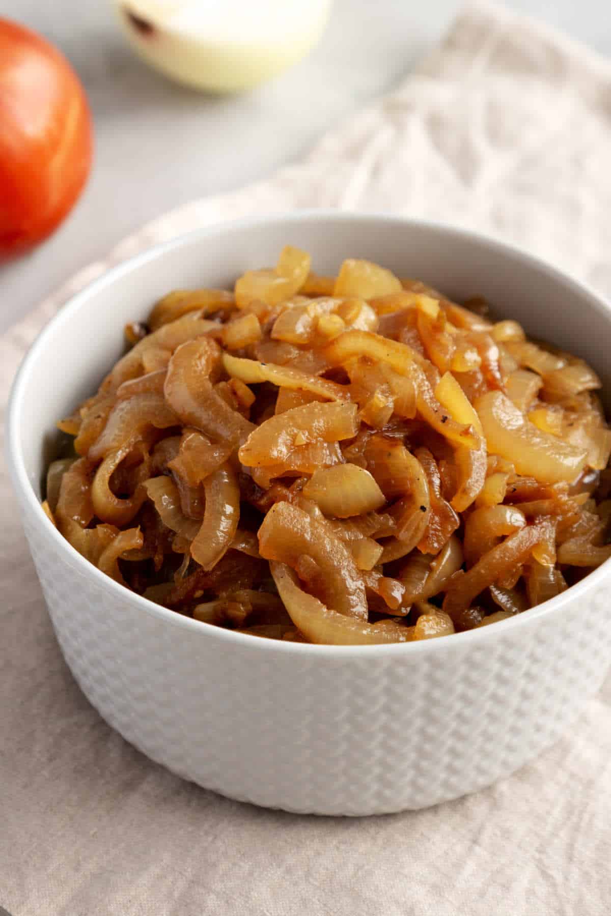 Caramelized Onions in a Bowl.
