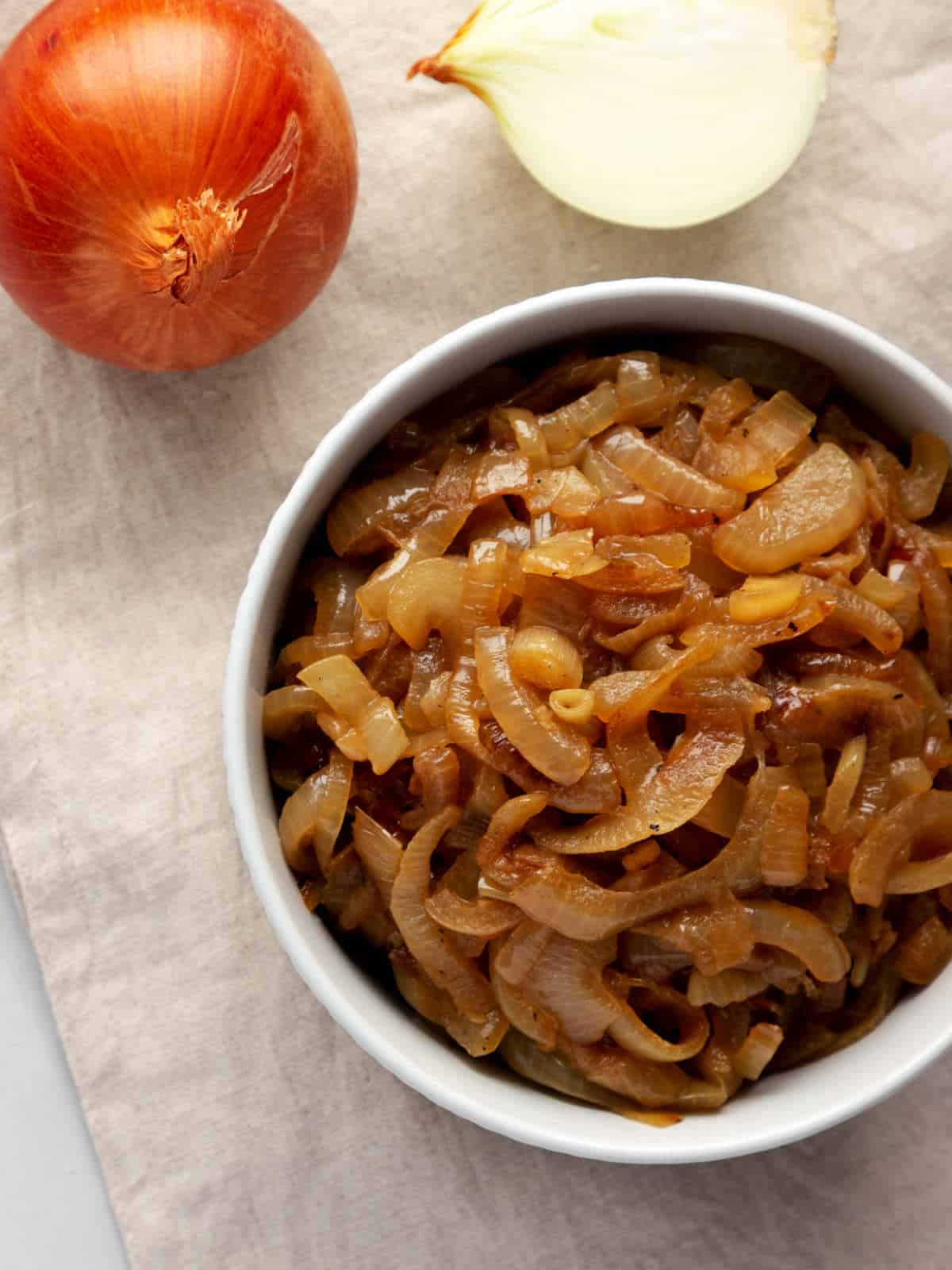 Caramelized Onions in a Bowl.