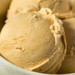 Homemade Pumpkin Pie Ice Cream in a bowl.