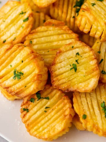 air fryer accordion potato slices.