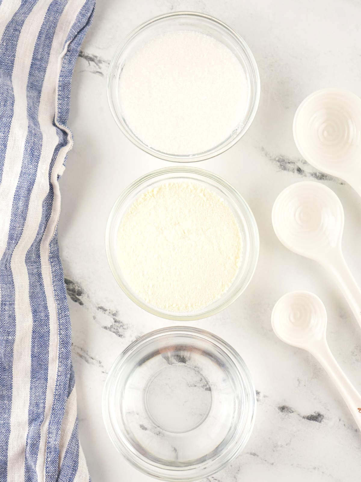 ingredients for making homemade sweetened condensed milk substitute.