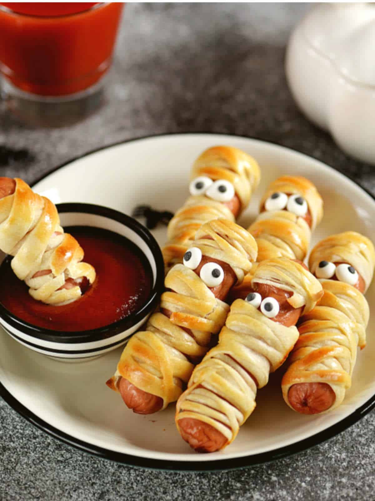 Air Fryer Mummy Dogs.