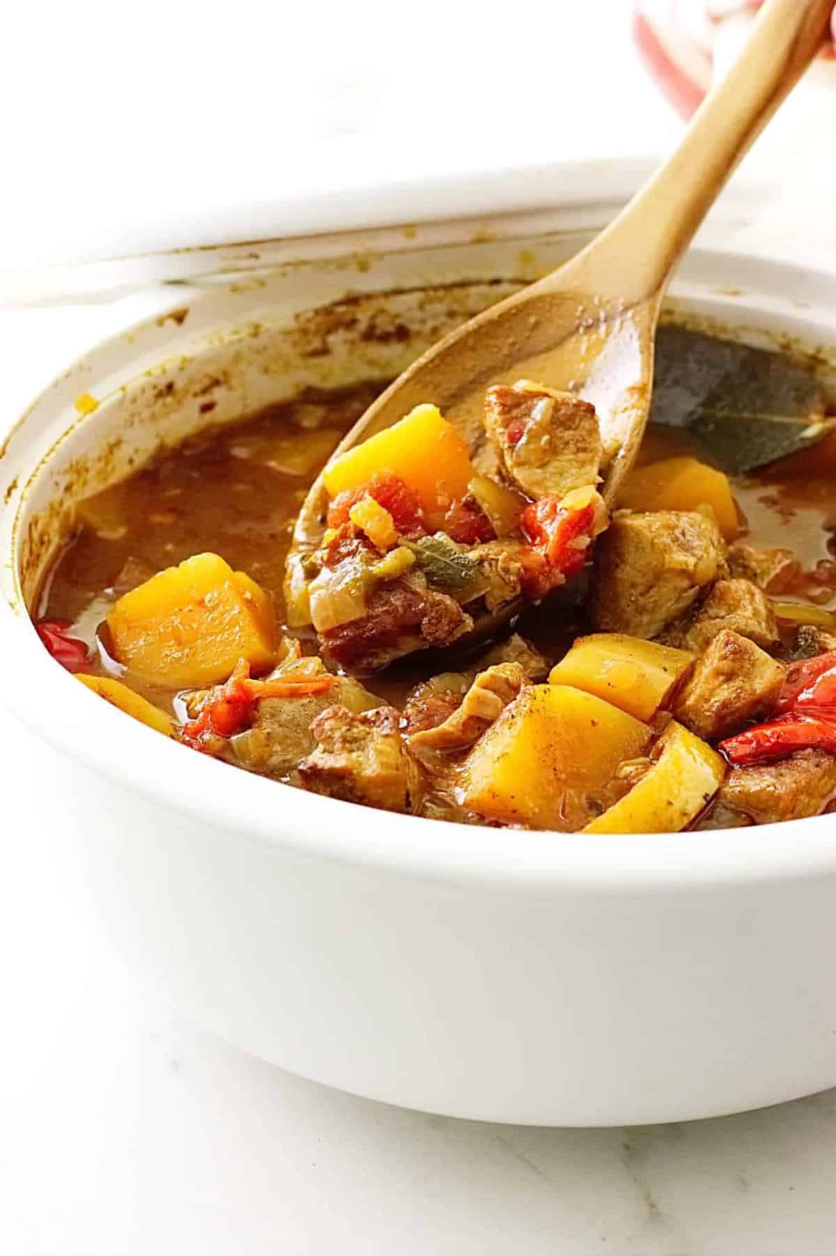 squash and pork stew.