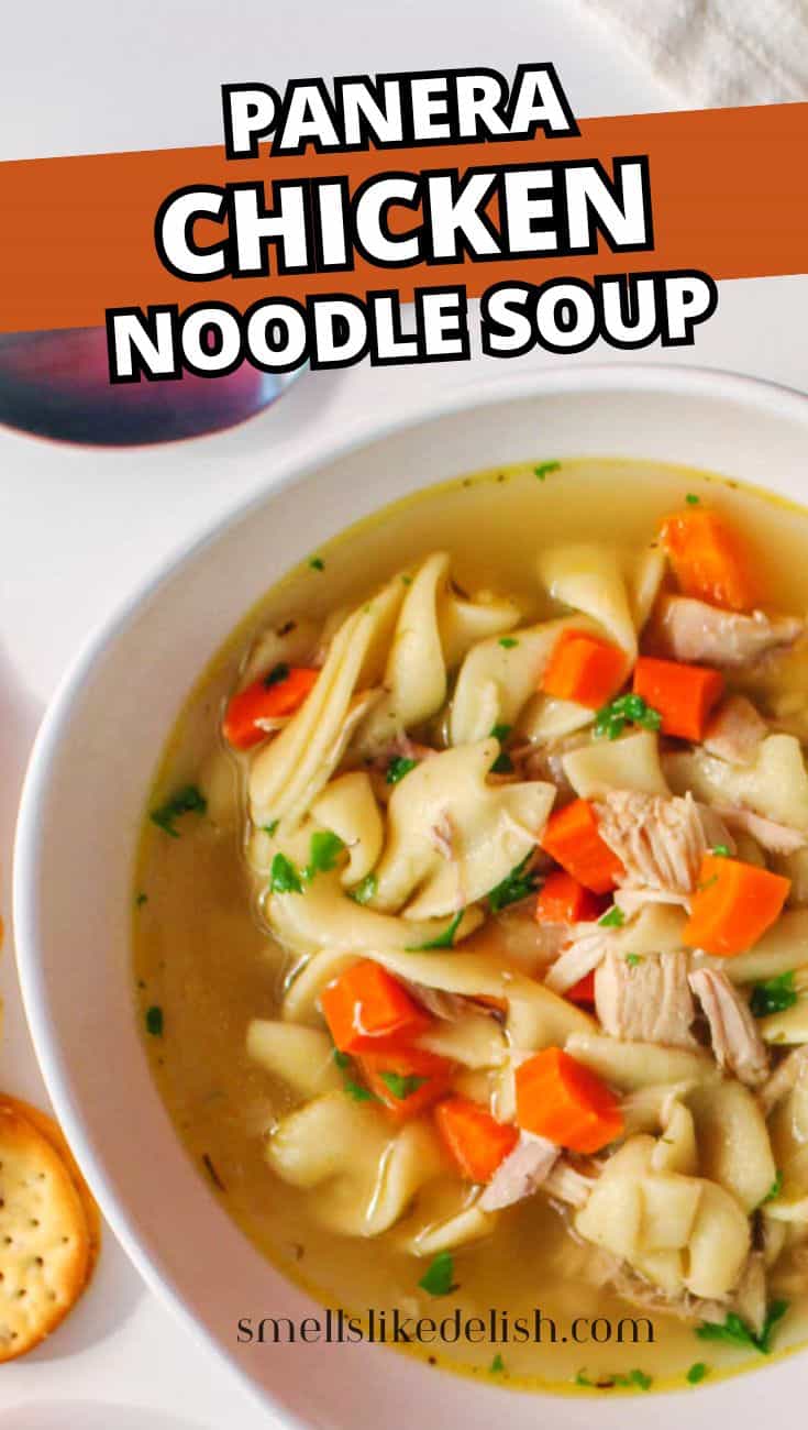 Panera chicken noodle soup recipe with restaurant-style flavor made at home.