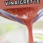 Italian vinaigrette pouring from a glass container, with “Italian Vinaigrette” at the top and “smellslikedelish.com” at the bottom.